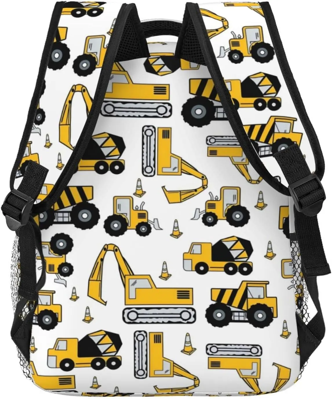 Forklift Excavator Transport Truck Cement Truck Backpack Lightweight Laptop Backpack Casual Daypack Travel Double Shoulder Bag For Women Men