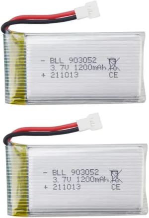 Fytoo 2PCS 3.7V 1200mah Lithium Battery for SYMA X5S X5SC X5SW X5SW-1 RC Helicopter Parts Aircraft Lithium Battery