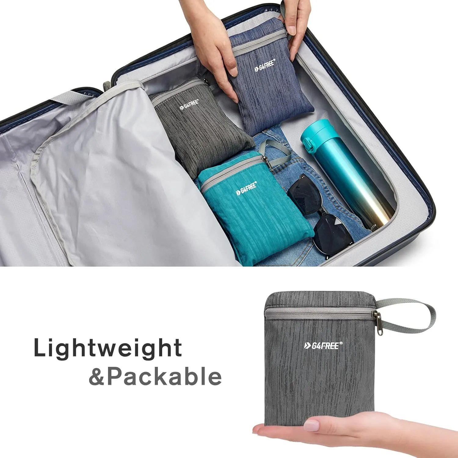 G4Free 10L Hiking Backpack Small Travel Hiking Daypack Lightweight Packable Backpack Casual Foldable Shoulder Bag