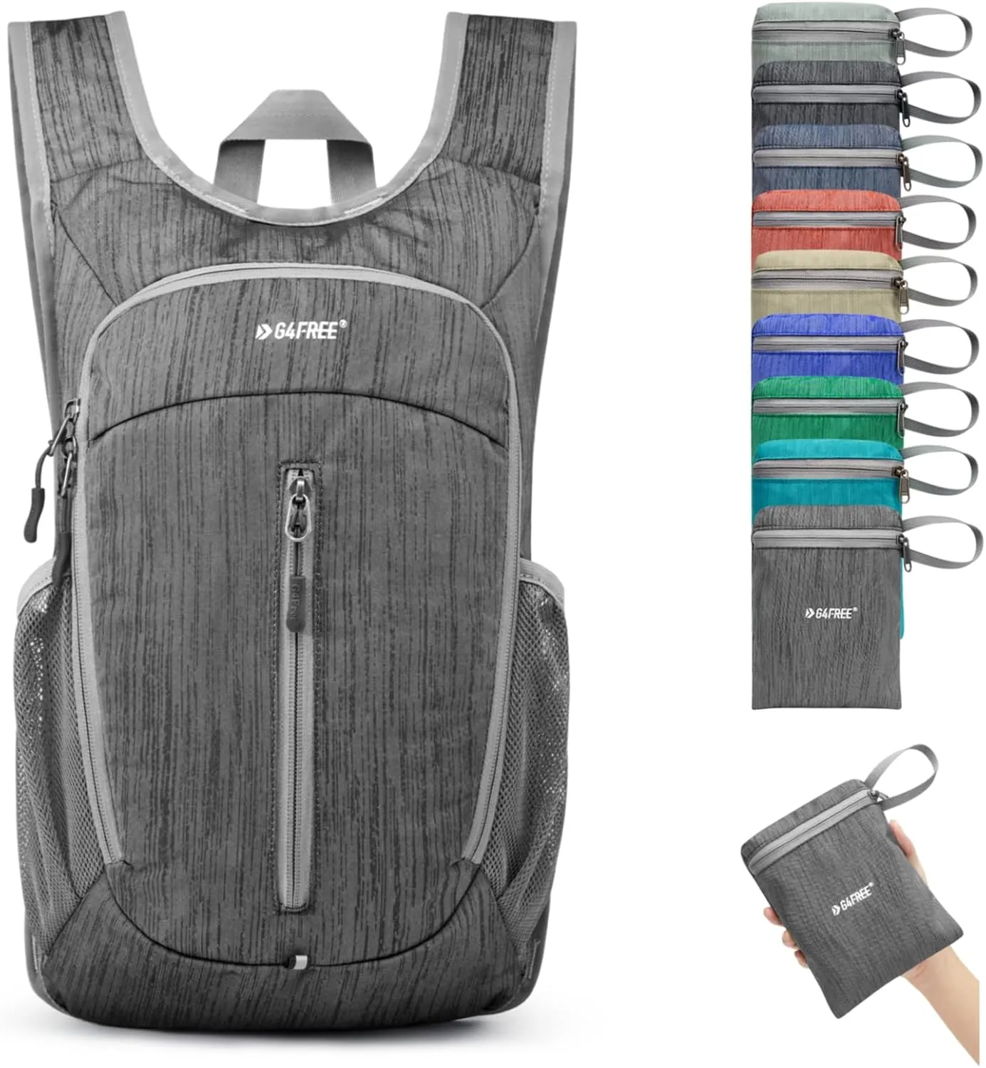 G4Free 10L Hiking Backpack Small Travel Hiking Daypack Lightweight Packable Backpack Casual Foldable Shoulder Bag