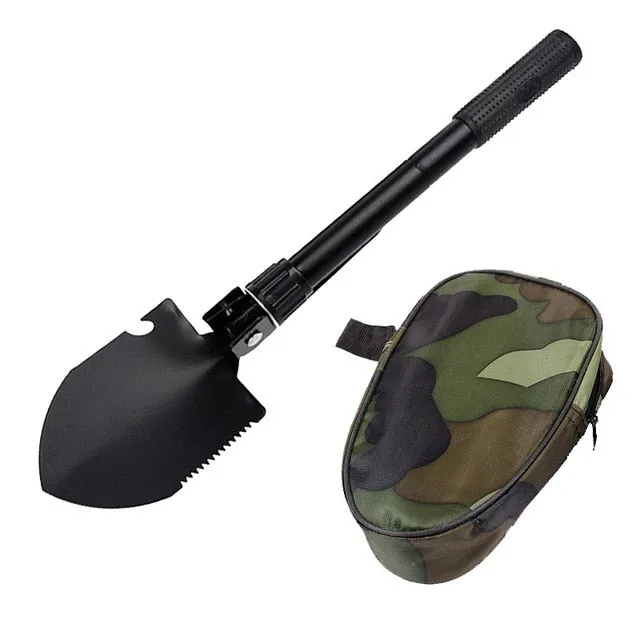 Garden Tools Military Portable Folding Shovel Multifunction Stainless Steel Survival Spade Trowel  Camping Outdoor Cleaning Tool