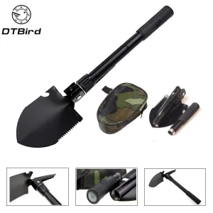 Garden Tools Military Portable Folding Shovel Multifunction Stainless Steel Survival Spade Trowel  Camping Outdoor Cleaning Tool