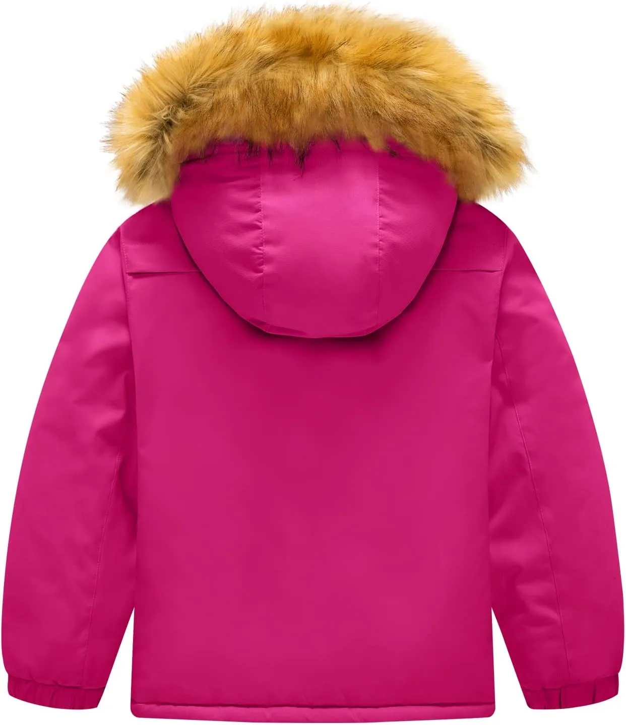 GEMYSE Girl's Winter Waterproof Ski Snow Jacket Fleece Windproof Jacket with Hood