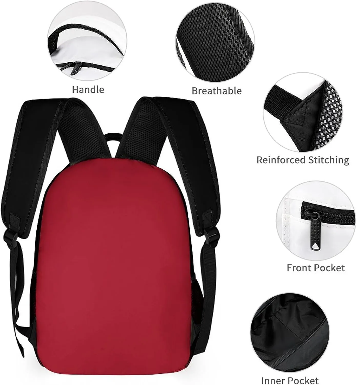 Generic Custom Backpack High Capacity Bag Basketball Fans Gifts for Teenager Men Women, Number & Add Name, Chi05_b