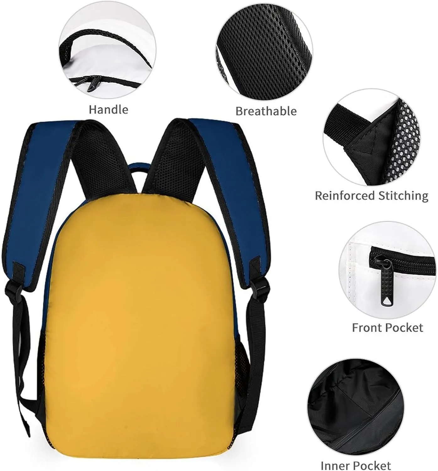 Generic Custom Backpack High Capacity Bag Basketball Fans Gifts for Teenager Men Women, Number & Add Name, Ind12_p