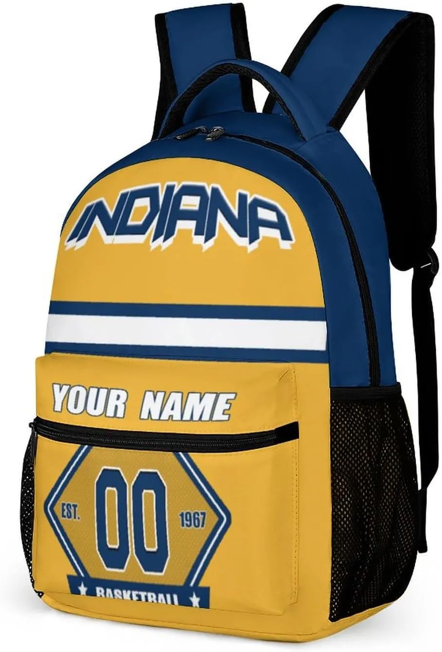Generic Custom Backpack High Capacity Bag Basketball Fans Gifts for Teenager Men Women, Number & Add Name, Ind12_p