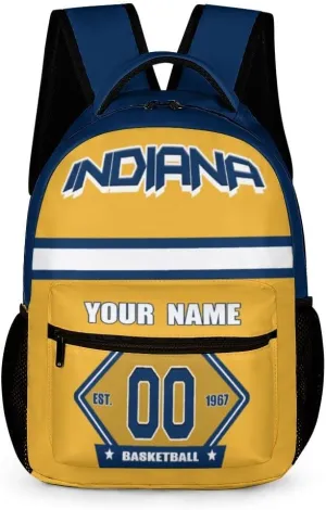 Generic Custom Backpack High Capacity Bag Basketball Fans Gifts for Teenager Men Women, Number & Add Name, Ind12_p