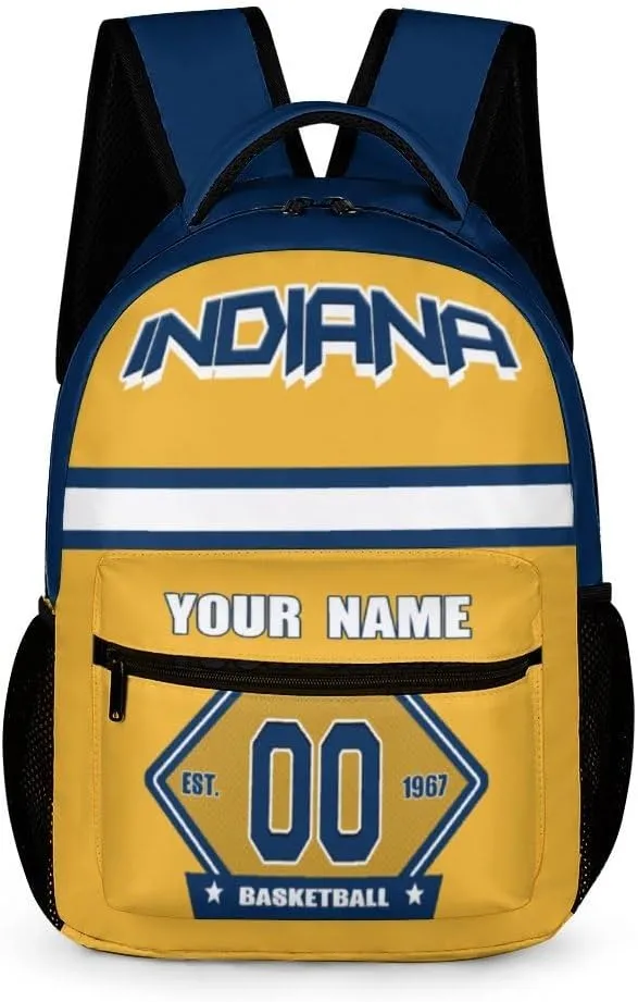 Generic Custom Backpack High Capacity Bag Basketball Fans Gifts for Teenager Men Women, Number & Add Name, Ind12_p