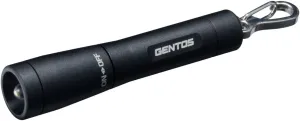 GK-002B Flashlight, Small, LED, Key Light, Diameter 0.6 inches (1.5 cm), AAA Battery Operated, 15 Lumens, Black, Handy Light, Flashlight