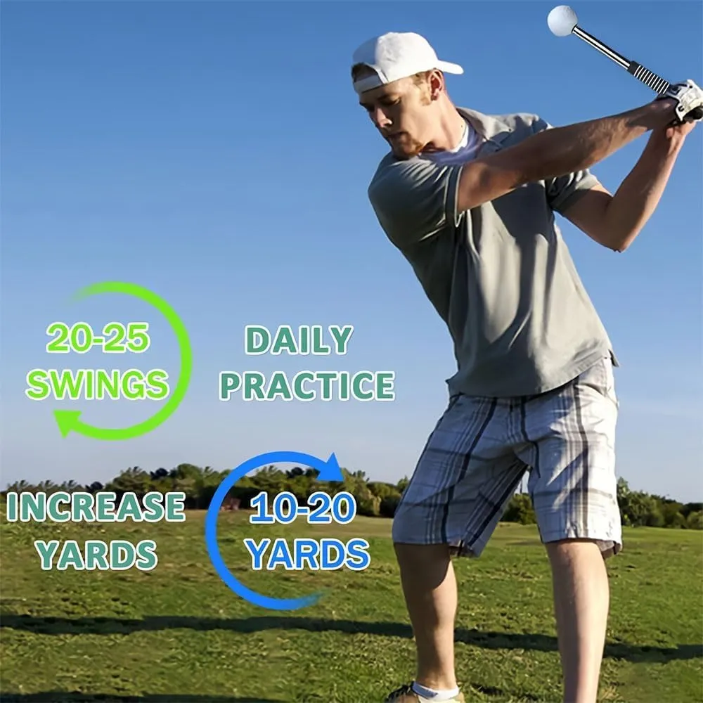 Gloryboom Telescopic Club, Retractable Golf Swing Training Aid, Golf Grip Trainer with Click Feedback, for Right-Handed and Left-Handed Golfers Home/Range Practice
