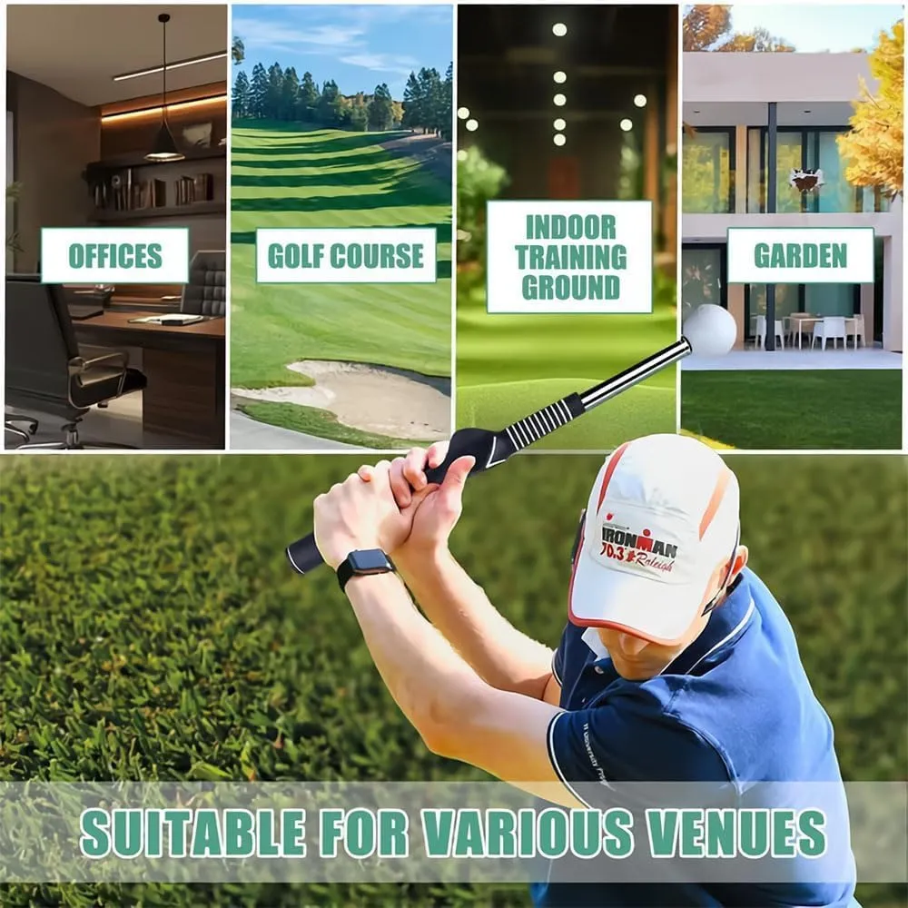 Gloryboom Telescopic Club, Retractable Golf Swing Training Aid, Golf Grip Trainer with Click Feedback, for Right-Handed and Left-Handed Golfers Home/Range Practice