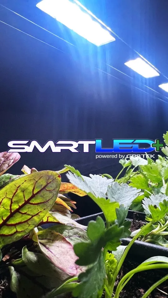 Grow Tent; Double Strip  | SMRT LED  2 ft 5K Primary   2 ft Extender, 10,000 Lumens