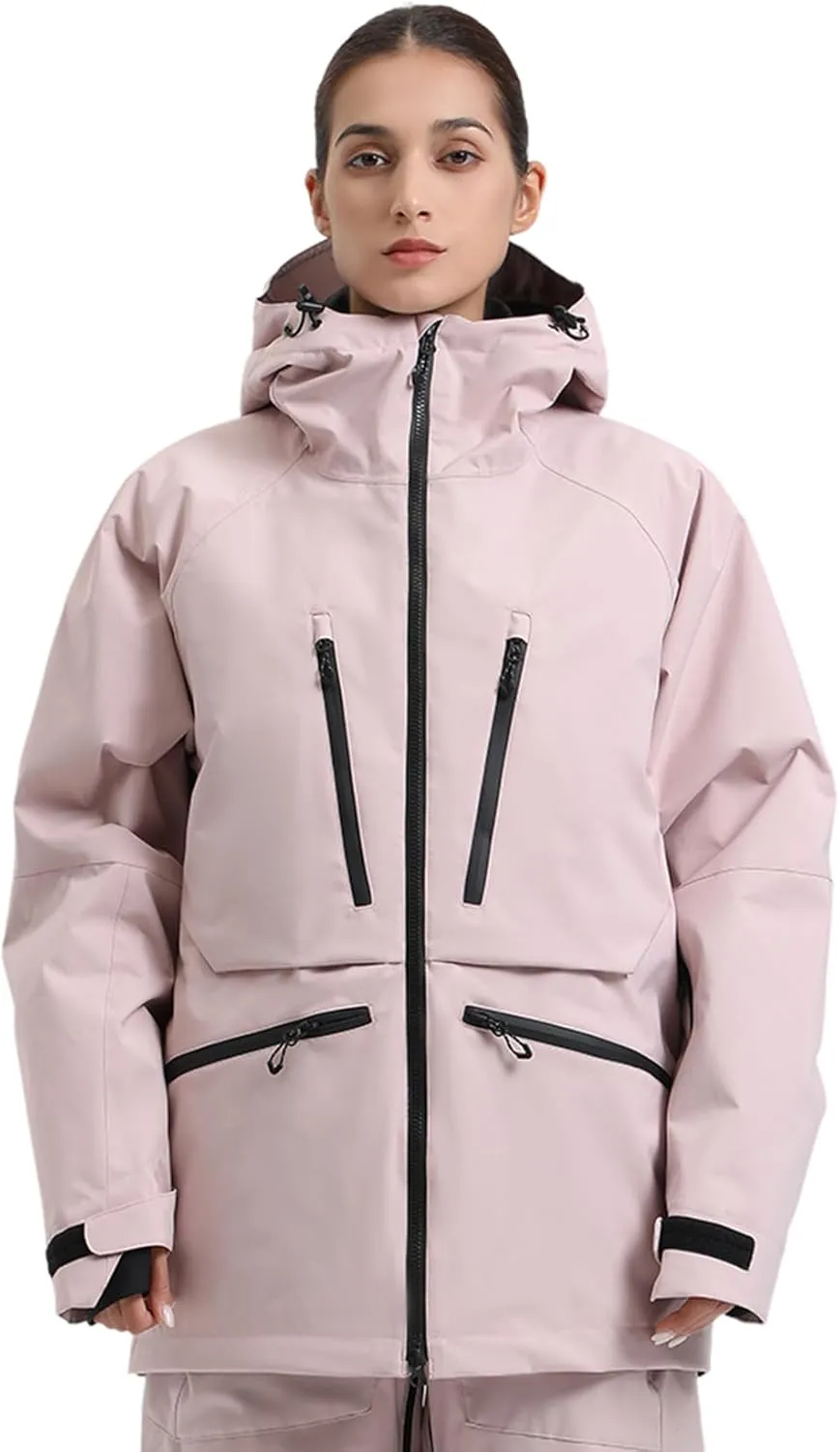 GSOU SNOW Mens Snowboard Jacket Womens Ski Coat Waterproof Insulated Snow Coat Winter Hooded Mountain Jackets