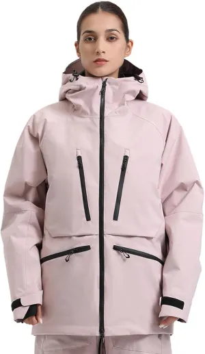 GSOU SNOW Mens Snowboard Jacket Womens Ski Coat Waterproof Insulated Snow Coat Winter Hooded Mountain Jackets