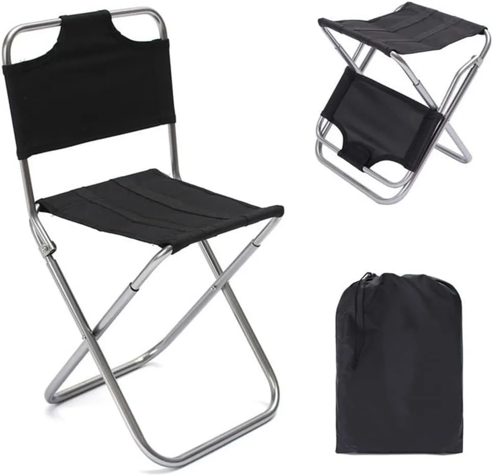 Habrur Camping Chair Fishing Chair Folding Chairs Camping Camping Chair Ultralight Outdoor Folding Chair Portable Backrest Fishing Stool Aluminum Art Sketching Bench Chair Lawn Chairs Outside