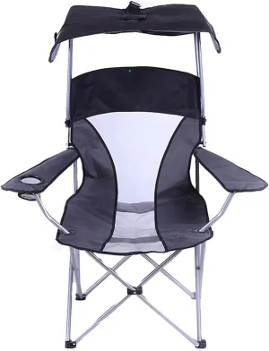 Habrur Camping Chair Fishing Chair Folding Chairs Camping Portable Wild Fishing Chair Mesh Folding Mesh Canopy Shade Chair Sunshade Seat with Armrest for Sunbathing On The Beach Lawn Chairs Outside