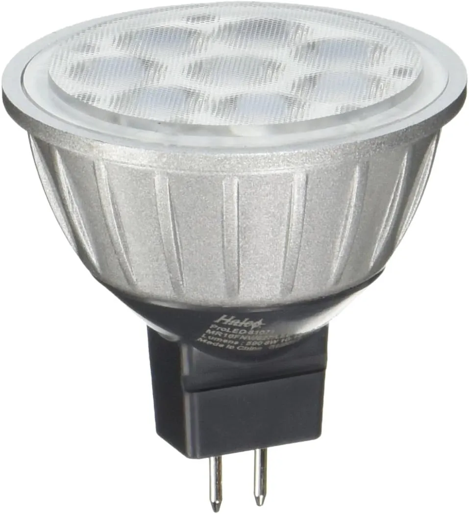 Halco BC9059 ProLED 81071 MR16FNV/827/LED 8W (50W Equal) 2700K GU5.3 Base Dimmable 60 Degree Wide Flood LED Lamp