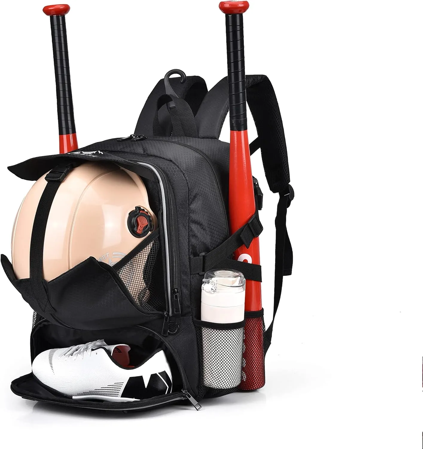 HAMISH Soccer Bag Soccer Backpack Bags for Basketball Volleyball Baseball Football with Ball Compartment and Separate Cleat