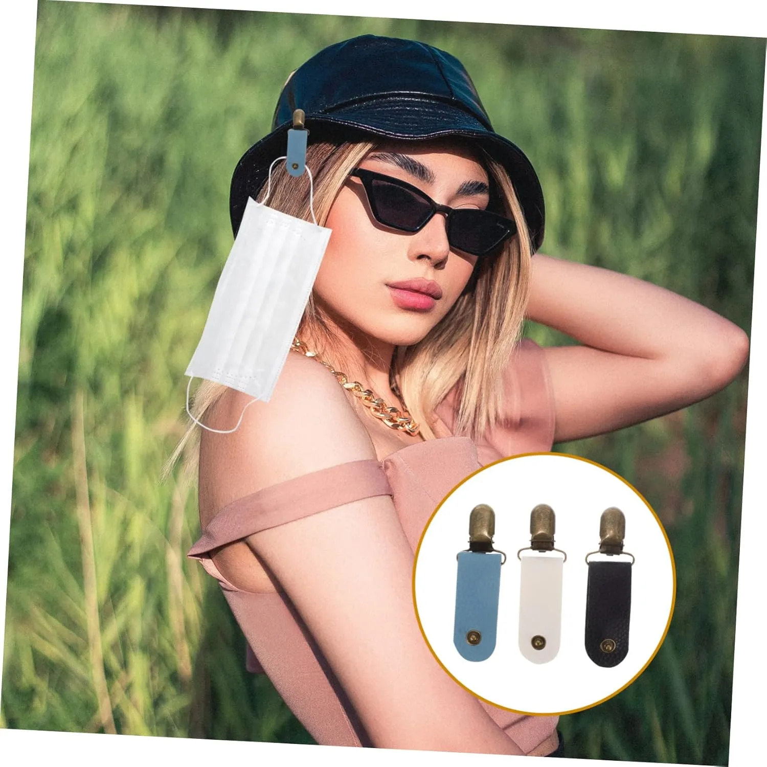 Hat Clip Holder for Travel Lightweight Hat Clips for Back Handbag Luggage Easy to Use for Hiking Camping