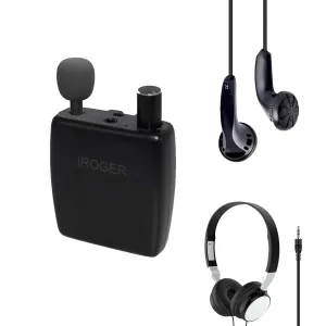 Hearing Amplifier Rechargeable Hearing Aid Device for Ears, with Headphone,Earbuds,Directional Microphone