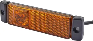 HELLA 2PS 008 645-011 Side Marker Light - LED - 12V, Yellow, Black