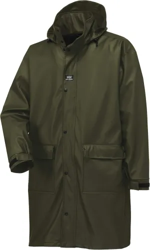 Helly-Hansen Workwear Impertech Long Waterproof Jackets for Men - Protective Stretch Polyurethane Men's Rain Jacket