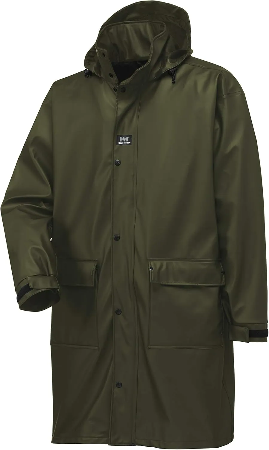 Helly-Hansen Workwear Impertech Long Waterproof Jackets for Men - Protective Stretch Polyurethane Men's Rain Jacket