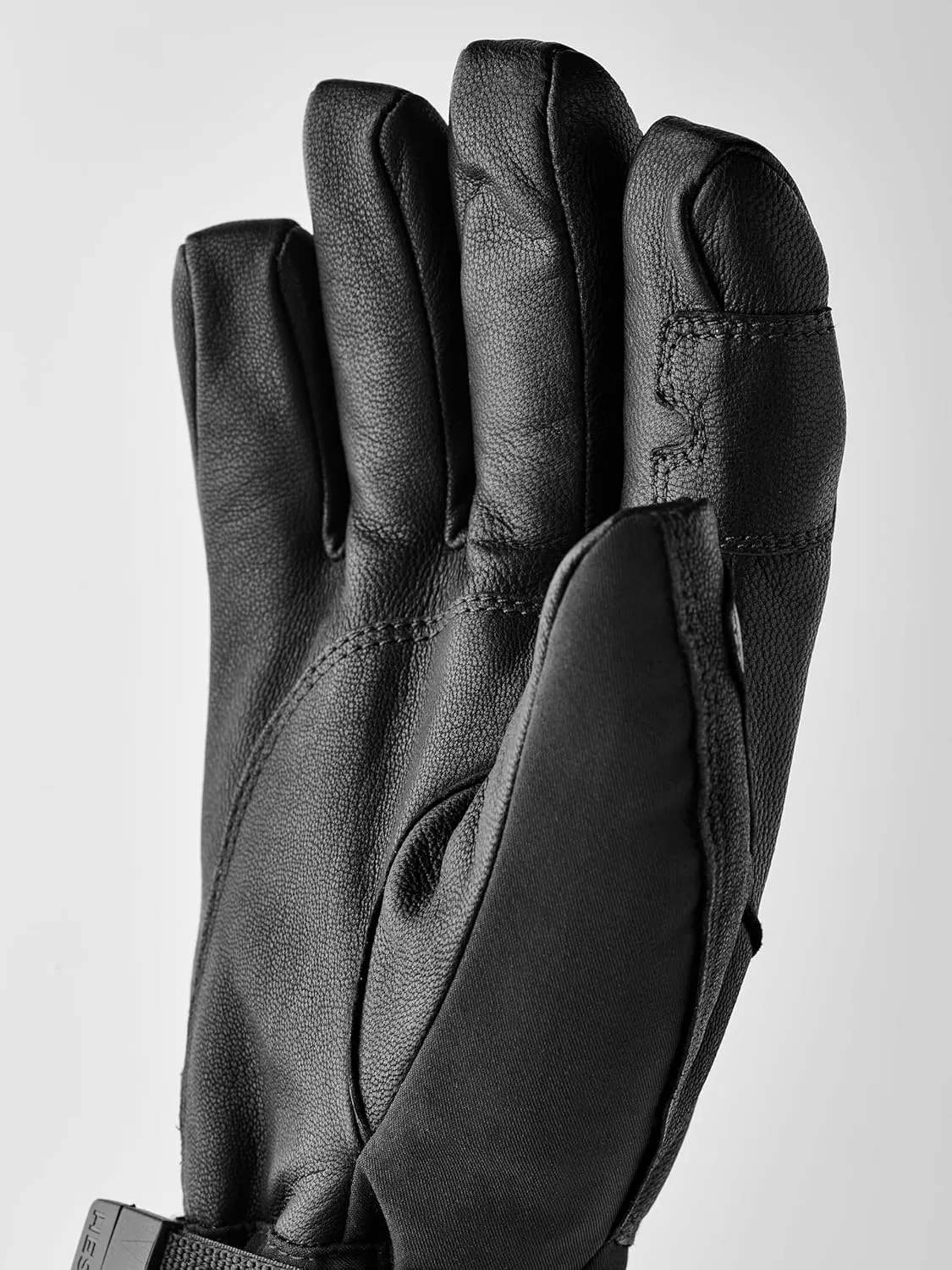 Hestra Unisex Heater Gauntlet 5-Finger Gloves, Waterproof, Leather Electric Warming Alpine Ski Gloves for Men & Women