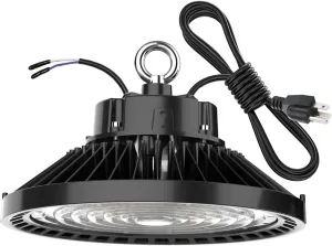 High Bay LED Light 200 Watt 1-10V Dimmable 30000 Lumen, DLC Listed 5000K Bright White, 800W HPS or MH Bulbs Equivalent, Industrial Highbay Light, Warehouse Light Fixtures, AC 90-277V