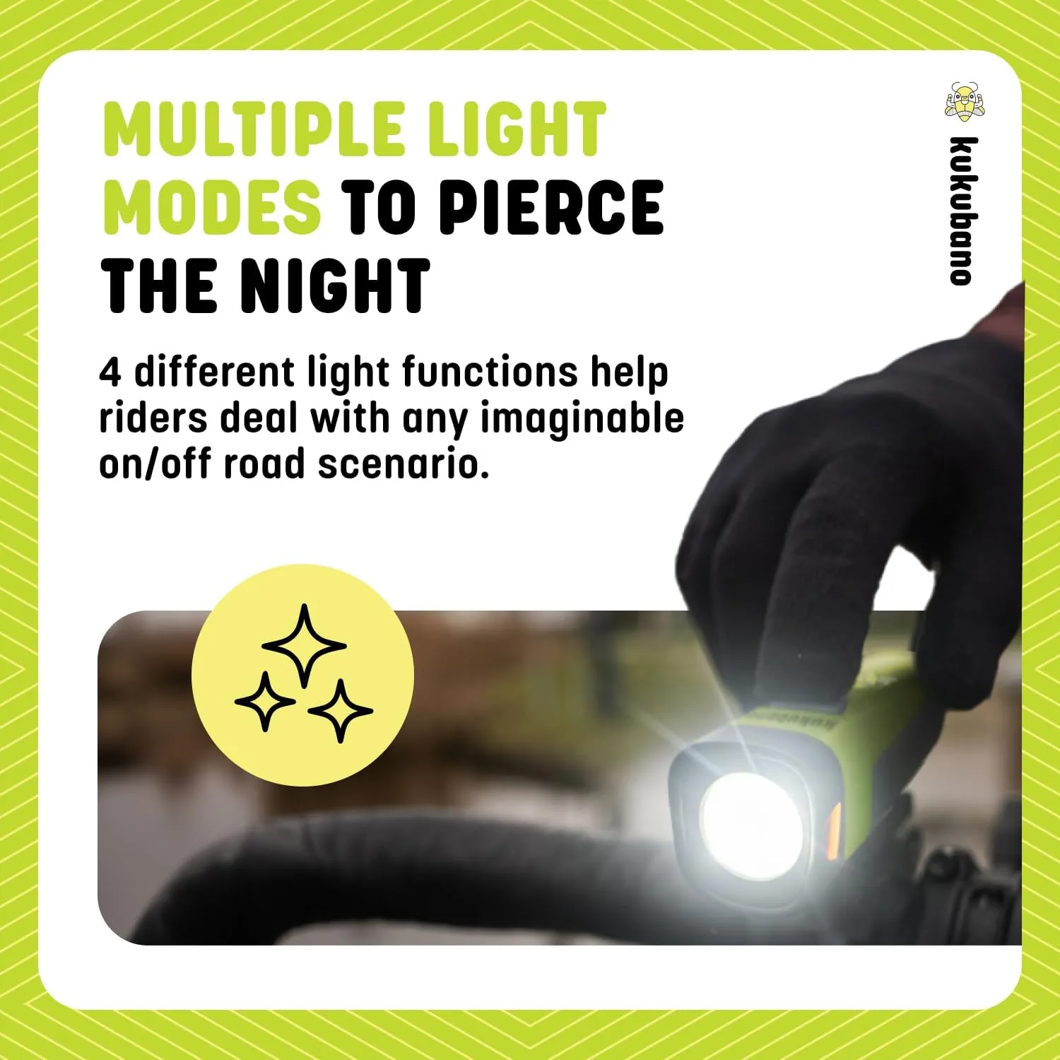 High-Visibility LED Headlight and Taillight Set - 600 Lumens Front Beam, Rear Light, USB Rechargeable, Waterproof, Long Battery Life, for Intermediate to Advanced Bikers