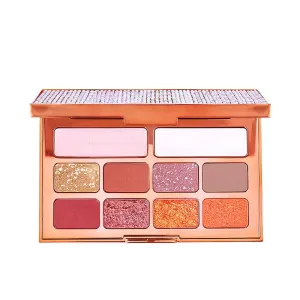 Highly Pigmented Eyeshadow Palette , 10 Colors Matte Shimmer Glitter Metallic Eyeshadow Palette Waterproof Blendable Long Lasting Natural Colors Make Up Eye Shadows Cosmetics Gift Kit-Great for Travel (#101)