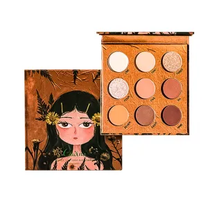 Highly Pigmented Eyeshadow Palette , 9 Colors Matte Shimmer Glitter Metallic Eyeshadow Palette Water proof Blendable Long Lasting Natural Colors Make Up Eyeshadow Cosmetics Gift Kit-Great for Travel (#01)