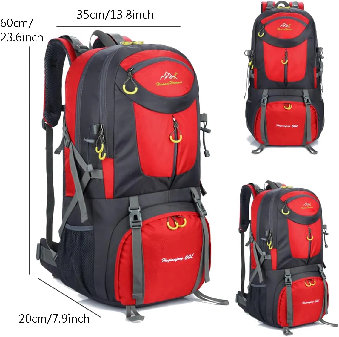 Hiking Backpack 60L Climbing Camping Backpack Large Rucksack for Trekking Travel Outdoor Sport