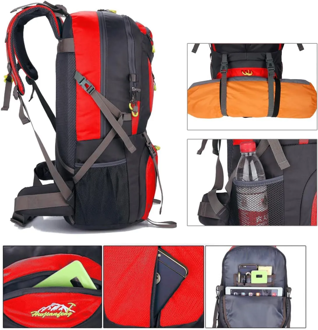Hiking Backpack 60L Climbing Camping Backpack Large Rucksack for Trekking Travel Outdoor Sport