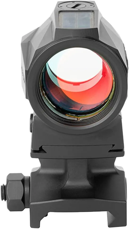 HOLOSUN SCRS 2 MOA Dot Ultra Compact Solar Charging Rifle Sight - Shake Awake Solar Failsafe Durable Waterproof Aluminum Sight for Long Guns with Auto Adjusting & Manual Brightness Control