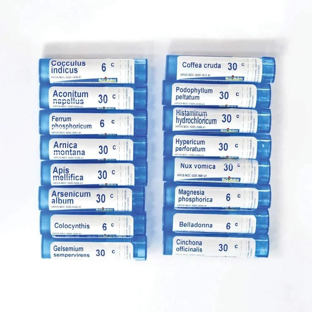 Homeopathic Travel First Aid Kit | Natural Emergency Relief Kit | TSA-Friendly Homeopathic Medicine Set