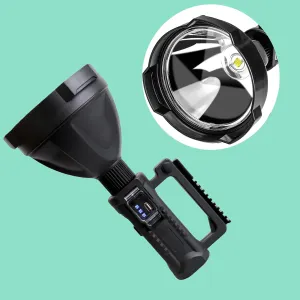 Honesorn Outdoor Searchlight Lighting Camping Waterproof Hardlight Flashlight 4 Speed Adjustable Portable Waterproof LED Searchlight
