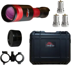 Hyperion 40 Gun Hunters Package with IR 850nm & White, Red & Green LED Light Modules, Waterproof Case and Predator Pro Mount, Long Range Light for Night Time Predator, Hog and Coyote Hunting