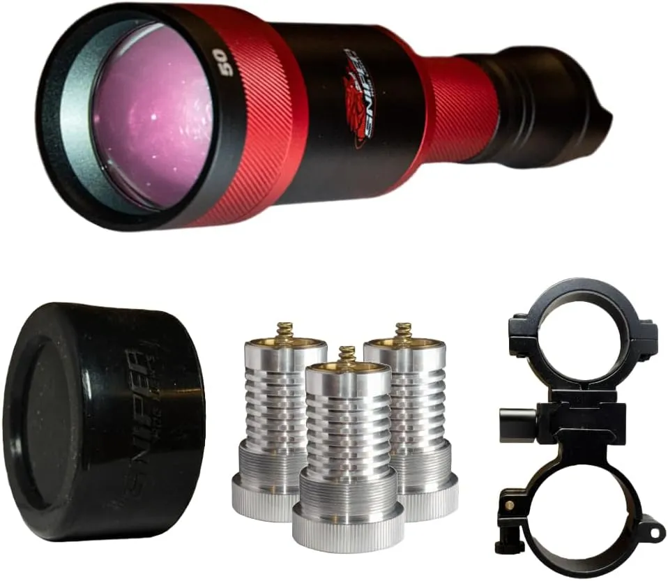 Hyperion 50 Gun Hunters Kit with Light Module and Adjustable Predator Pro Mount, Long Range Light for Night Time Predator, Hog and Varmint Hunting