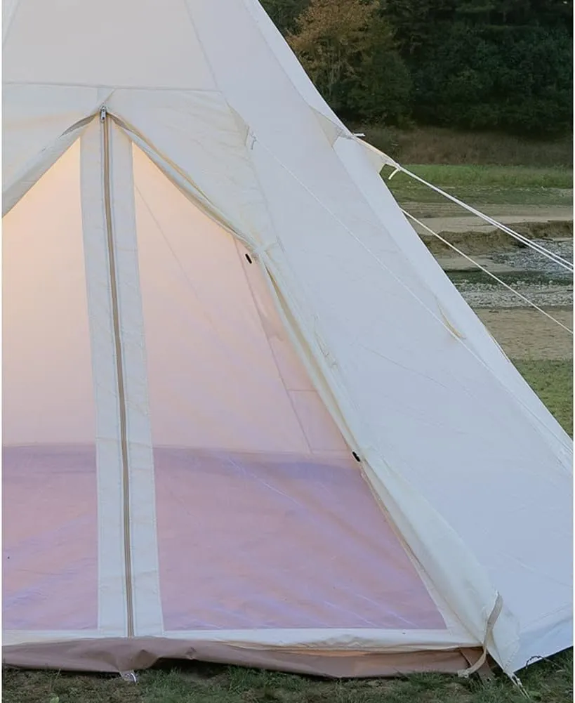 Indian Tent Outdoor Family Camping Tent 3-4 People Tribal Style Pyramid Tent Indoor Children's Tent