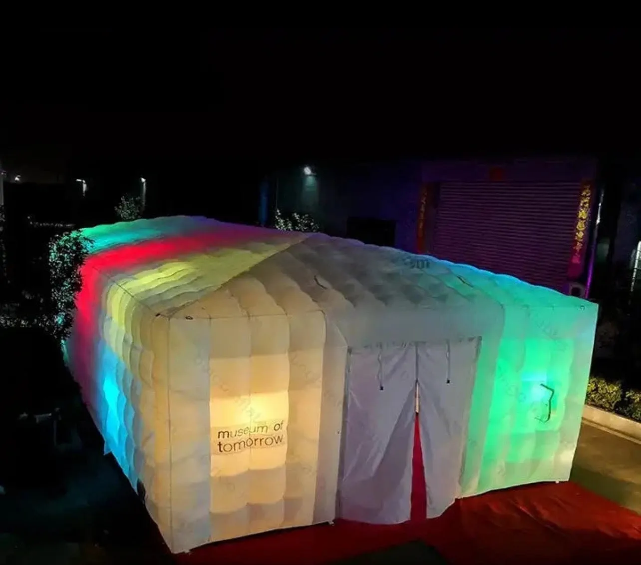 Inflatable Cube Tent with LED Lights