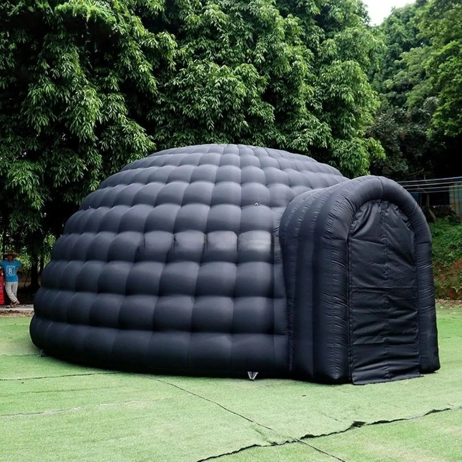 Inflatable Igloo Dome Tent Outdoor Portable Dome Tent Built-in RGB Light