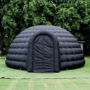 Inflatable Igloo Dome Tent Outdoor Portable Dome Tent Built-in RGB Light
