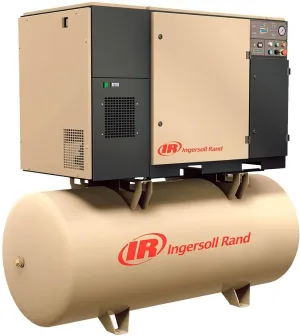 Ingersoll Rand Rotary Screw Compressor - 200 Volts, 3 Phase, 10 HP, 38 CFM, Model Number UP6-10-125