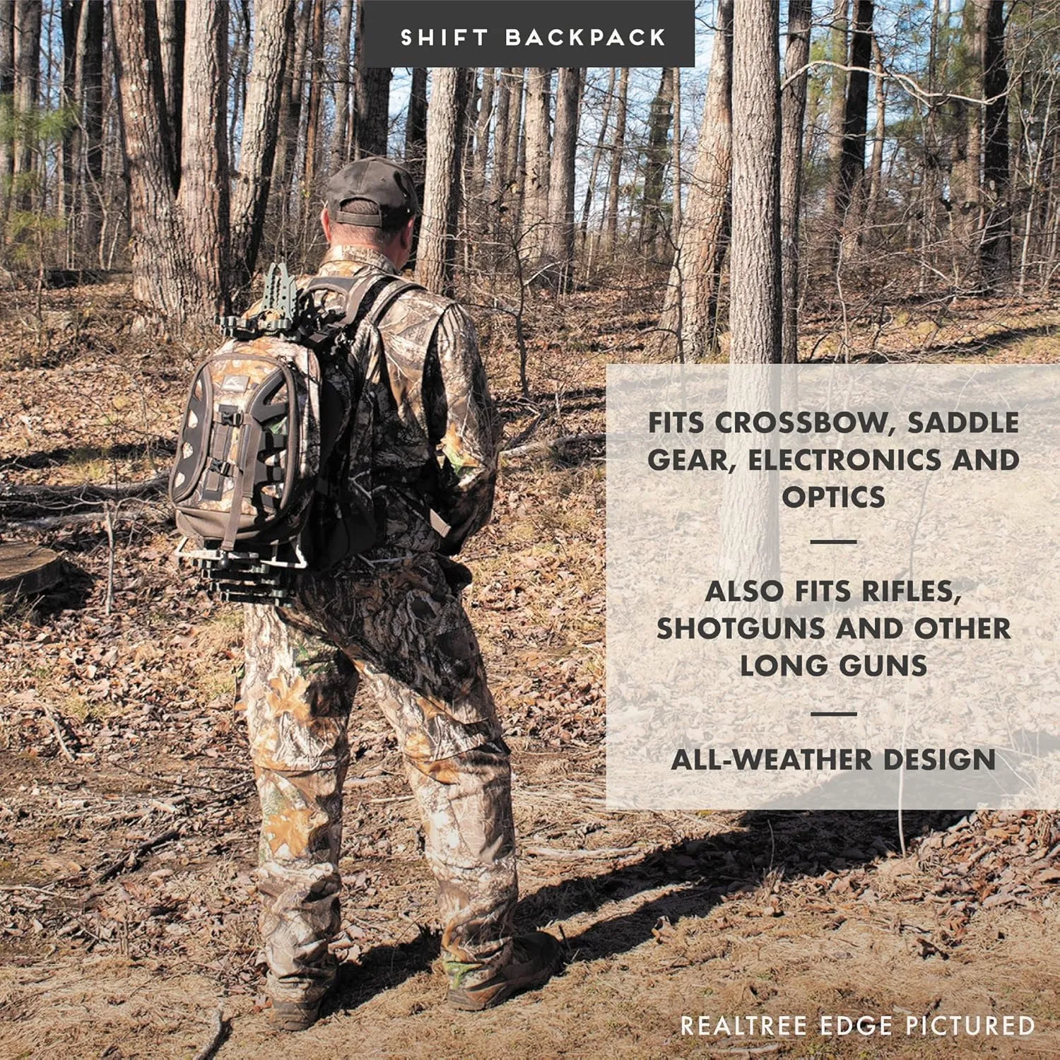 Insights Hunting by frogg toggs- The Shift, Heavy Duty Rifle Carrier Hunting Backpack