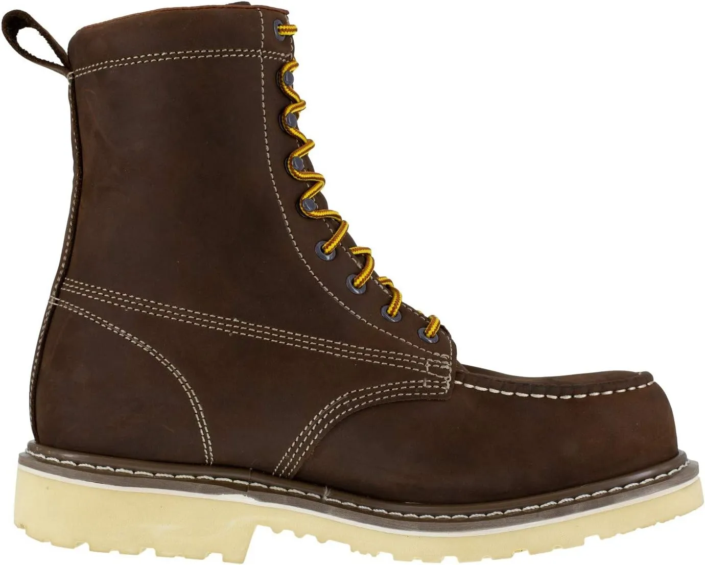 Iron Age Mens Solidifier 8 Inch Waterproof Composite Toe Work Safety Shoes Casual - Brown