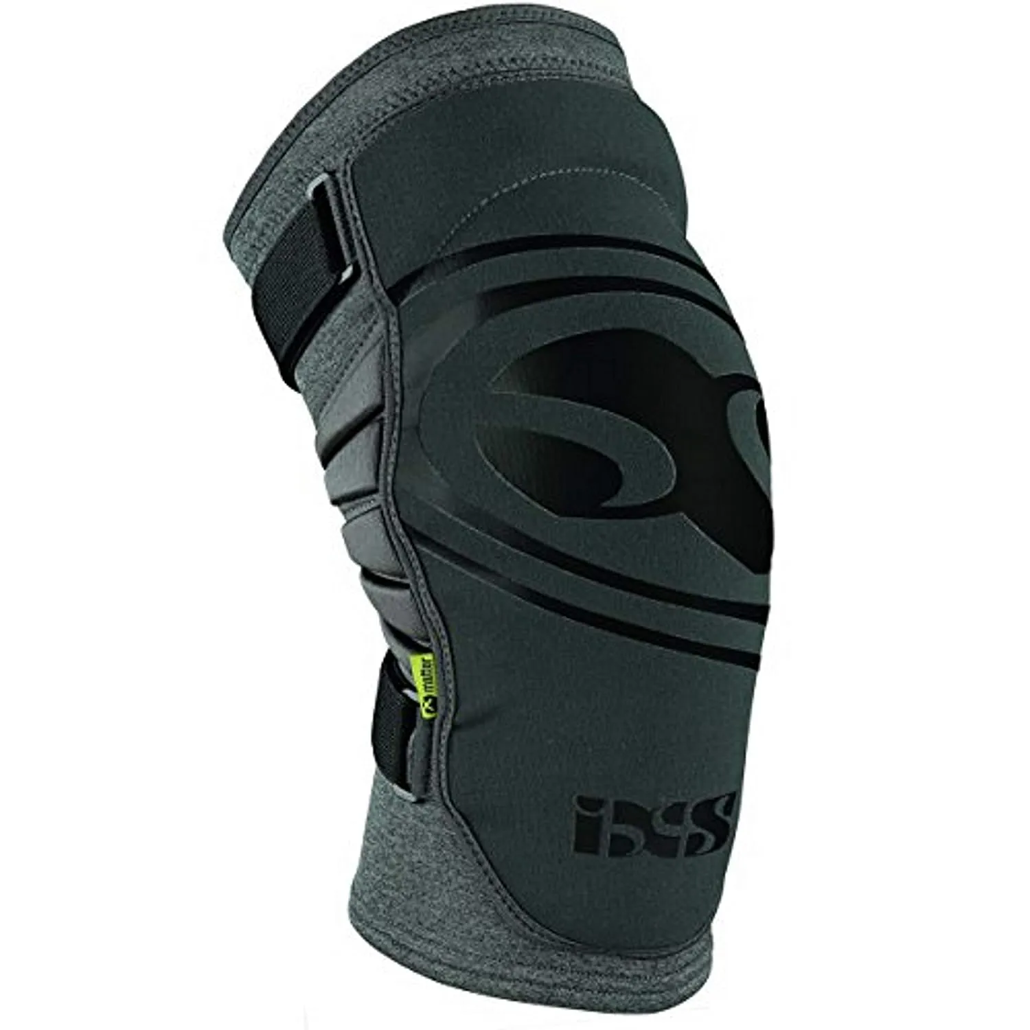 IXS Carve EVO  Breathable Moisture- Knee pads (Grey, Kids-Large)- Knee Compression Sleeve Support for Men & Women, Wicking Padded Protective Knee Guards, Youth Knee Pads, Knee Protective Gear