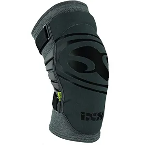 IXS Carve EVO  Breathable Moisture- Knee pads (Grey, Kids-Large)- Knee Compression Sleeve Support for Men & Women, Wicking Padded Protective Knee Guards, Youth Knee Pads, Knee Protective Gear