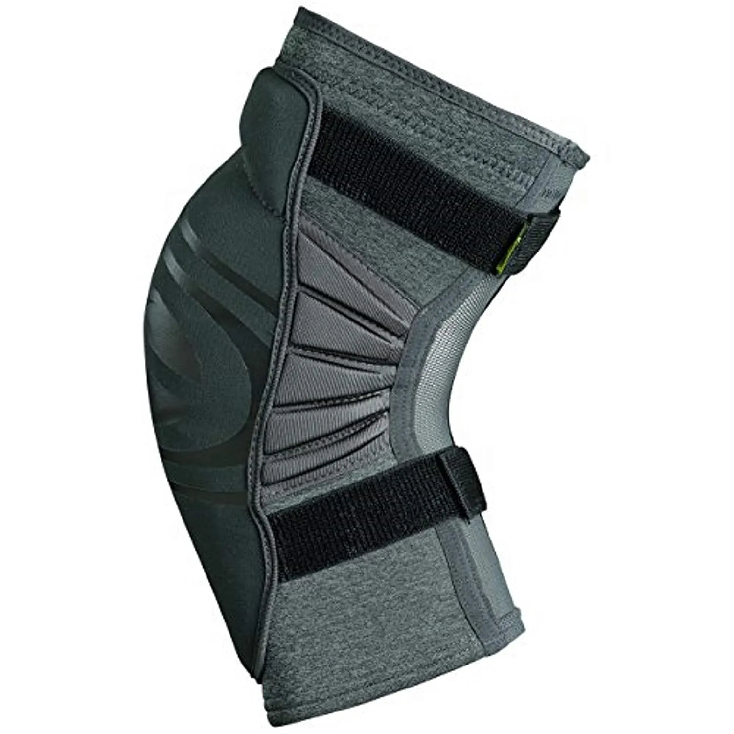 IXS Carve EVO  Breathable Moisture- Knee pads (Grey, Kids-Large)- Knee Compression Sleeve Support for Men & Women, Wicking Padded Protective Knee Guards, Youth Knee Pads, Knee Protective Gear