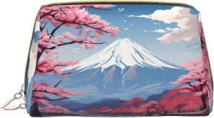 Japan Mount Fuji Landscape Toiletry Pouch, Travel-Friendly Makeup Organizer For Makeup Brushes, Lipsticks